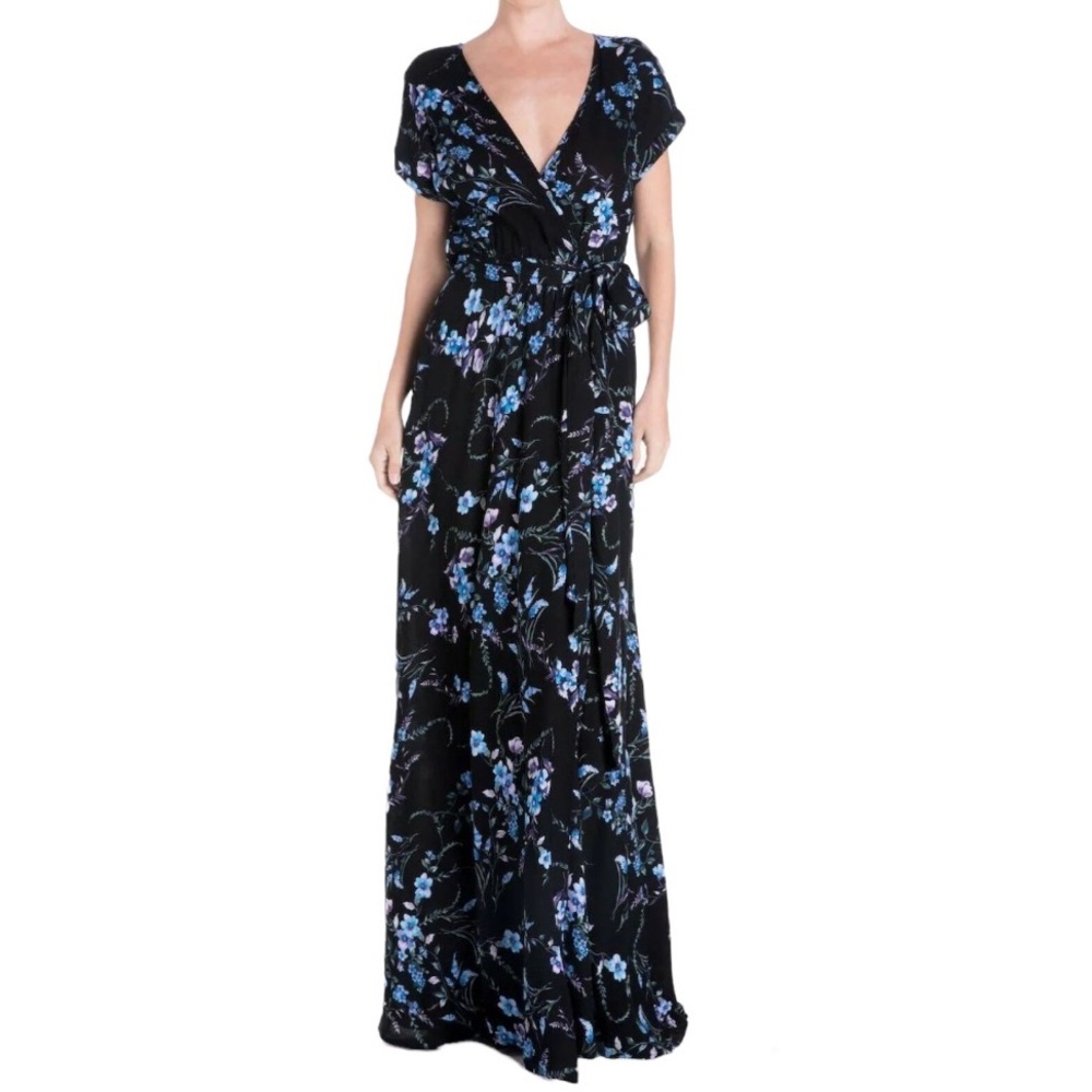 Meghan LA Floral Wrap Maxi Dress